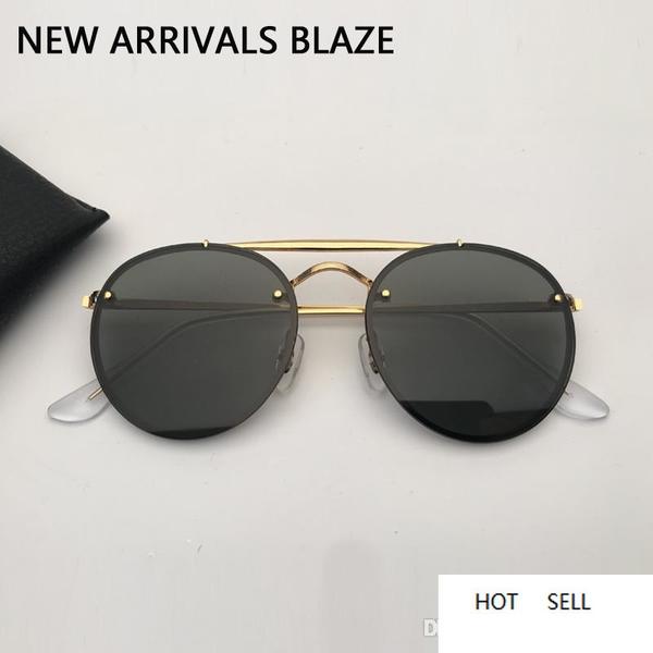 designer sunglasses men women sunglasses double bridge blaze sun glasses black or brown leather case, and all accessories, White;black
designer sunglasses men women sunglasses double bridge blaze sun glasses black or brown leather case, and all accessories, White;black