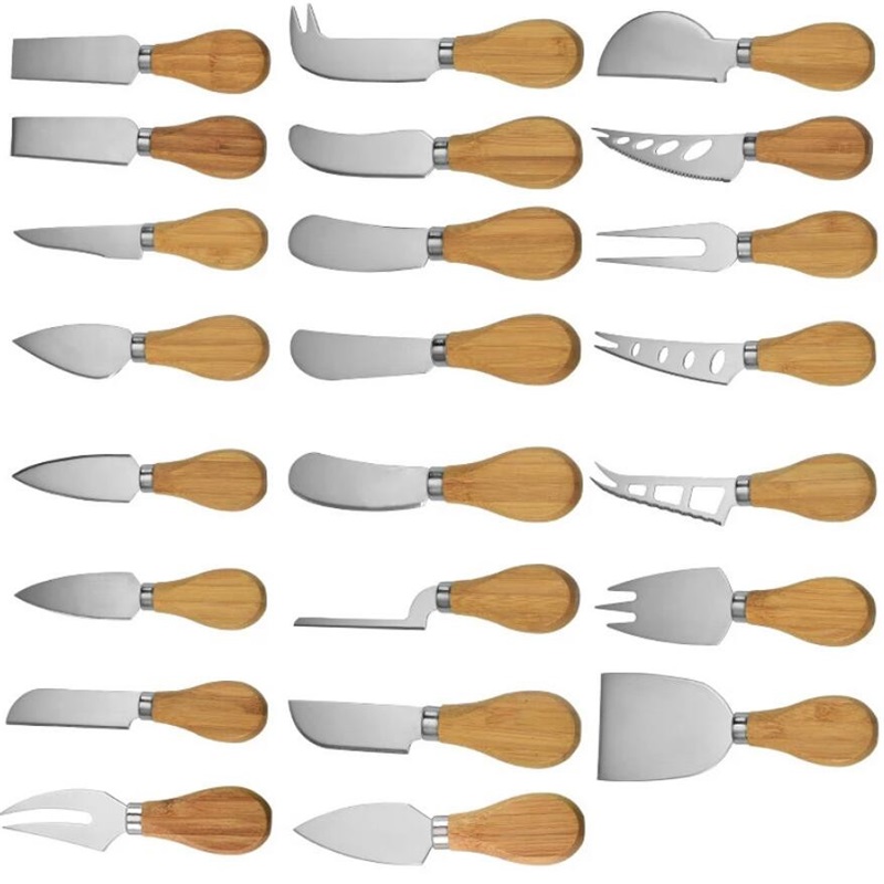 Creative Butter Knife 25 Styles Stainless Steel Cheese Knife With Wooden Handle Cheese Butter Cake Bread Pizza Knives
Creative Butter Knife 25 Styles Stainless Steel Cheese Knife With Wooden Handle Cheese Butter Cake Bread Pizza Knives