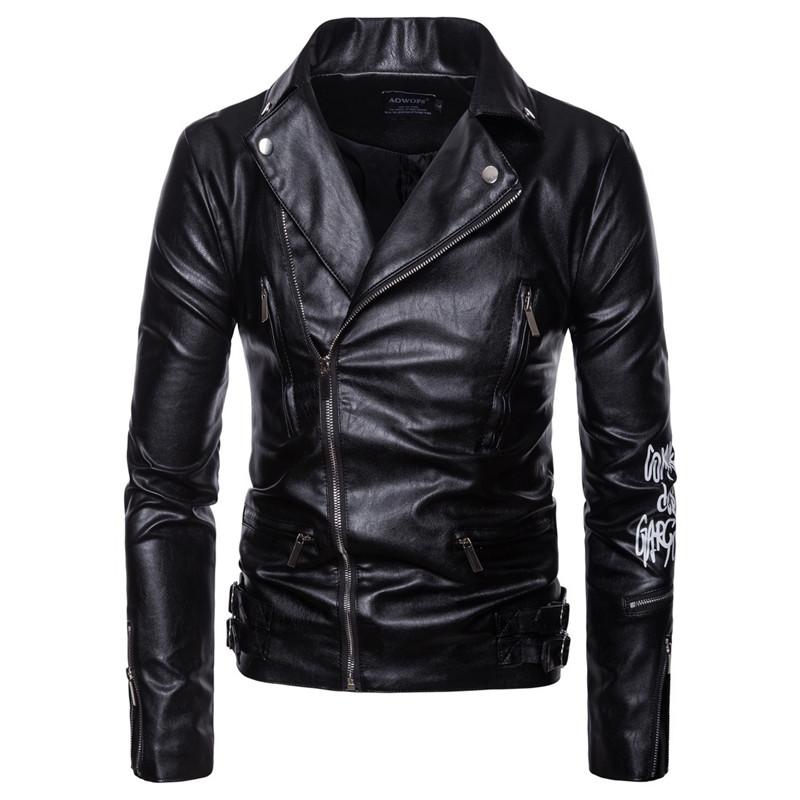 AOWOFS Men Motorcycle Coats Jaket Men Deri Mont Ceket Spring Leather Jacket Letter Print Leather Biker Jacket Plus Size 5XL, Black
AOWOFS Men Motorcycle Coats Jaket Men Deri Mont Ceket Spring Leather Jacket Letter Print Leather Biker Jacket Plus Size 5XL, Black