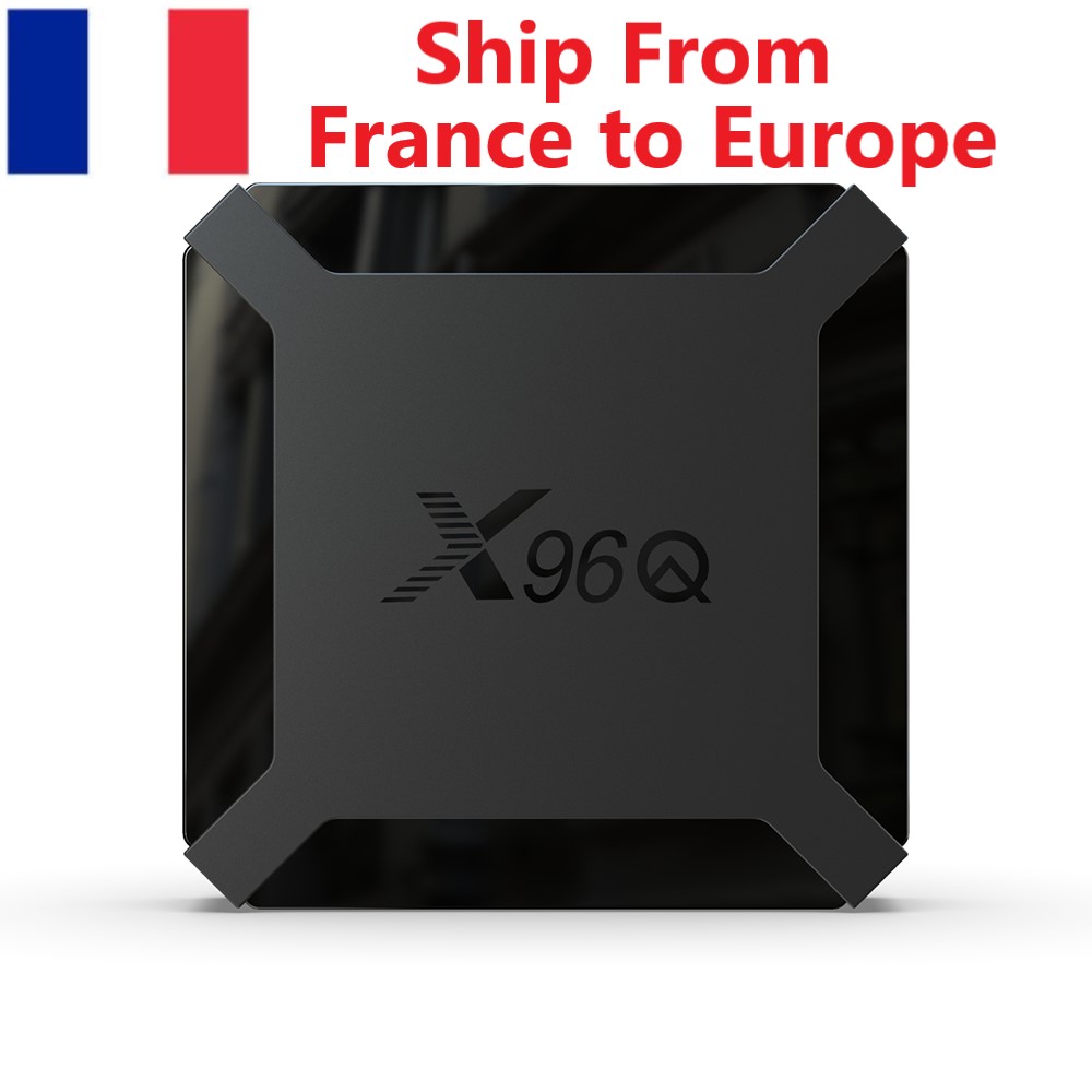 Ship from France X96Q tv box Android 10 os 2GB RAM 16GB Smart Allwinner H313 Quad Core 1GB 8GB 4K