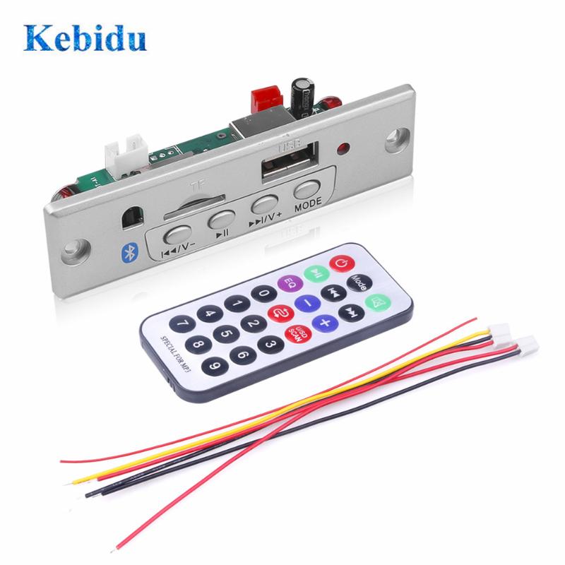 

Bluetooth MP3 Player With TF Card Slot/USB/FM Decoder Board 5V 12V Audio Module Remote Decoding Board USB TF FM Radio For Car