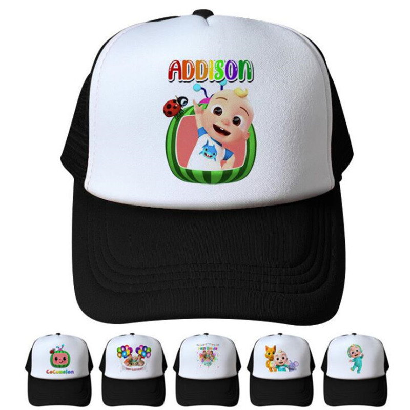 Kids Adult Cocomelon Mesh Caps Unisex Summer Cartoon Snapback Sun Visor Sport Beach Hats Designer Print Pigtail Cap Head Wear 2021 LY10293, Random color
Kids Adult Cocomelon Mesh Caps Unisex Summer Cartoon Snapback Sun Visor Sport Beach Hats Designer Print Pigtail Cap Head Wear 2021 LY10293, Random color