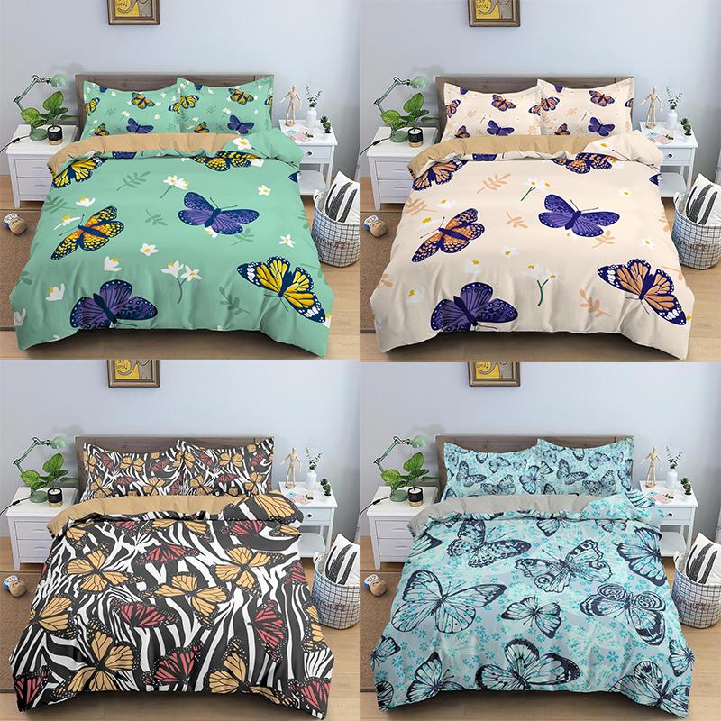 3D Animal Bedding Set Butterfly Duvet Cover With Pillowcase Quilt Cover Queen King Bed Linens Kids Youth Home Textile, Pattern 02
3D Animal Bedding Set Butterfly Duvet Cover With Pillowcase Quilt Cover Queen King Bed Linens Kids Youth Home Textile, Pattern 02