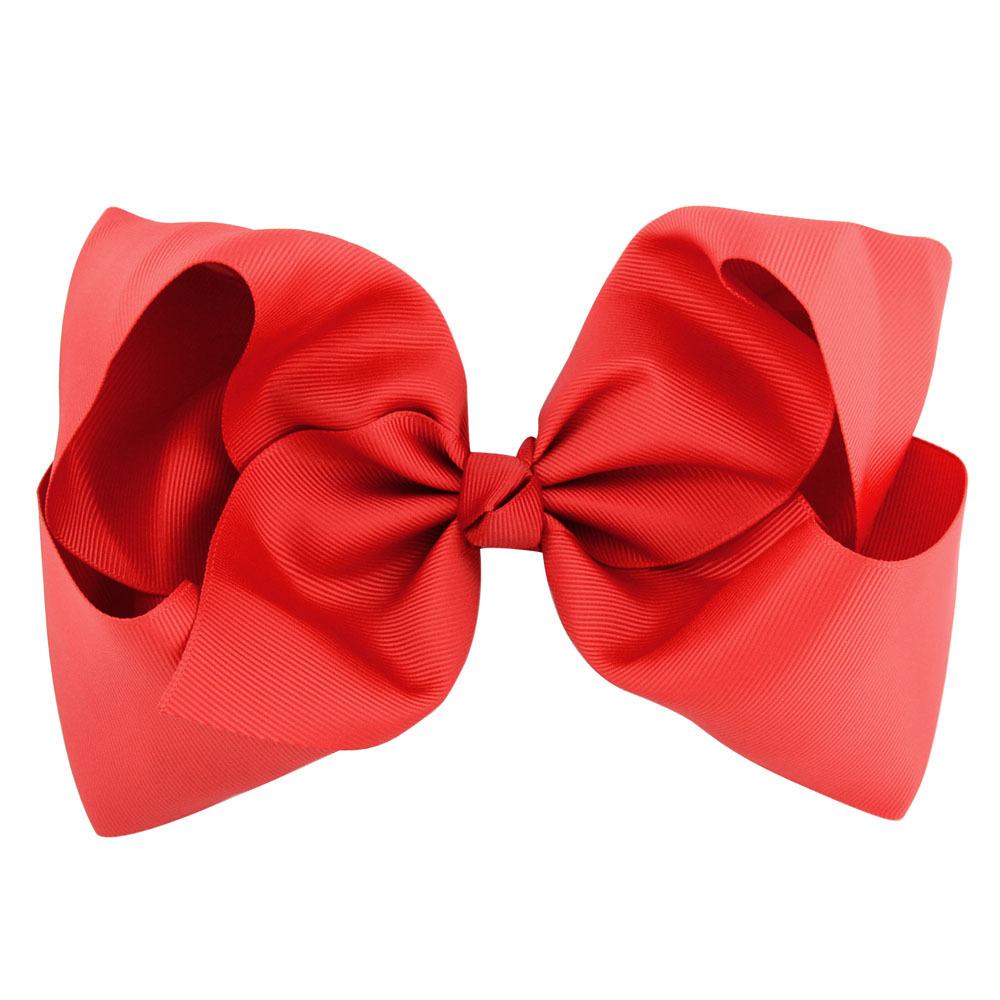 2022 new Kids Girls 8 Inch Large Hairbows Hair Clips Barrettes Grosgrain Ribbon Bow Hairpins Children Headdress Beautiful HuiLin