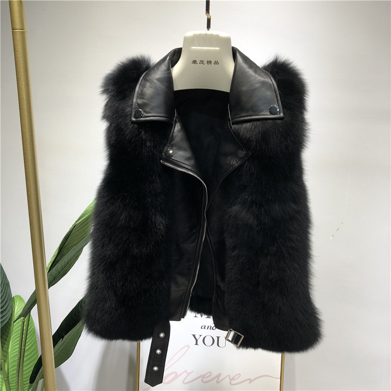2020 new design women's turn down collar PU leather patchwork faux fur sleeveless vest coat warm thickening casacos plus size MLXLXXL, Beige
2020 new design women's turn down collar PU leather patchwork faux fur sleeveless vest coat warm thickening casacos plus size MLXLXXL, Beige