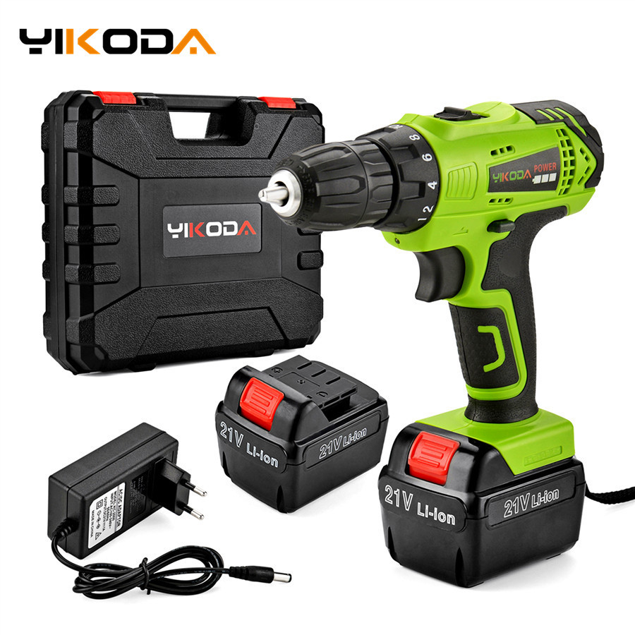 YIKODA 21V Electric Drill Lithium Battery DIY Mini Rechargeable Double Speed Cordless Screwdriver Household Power Tools C1220
YIKODA 21V Electric Drill Lithium Battery DIY Mini Rechargeable Double Speed Cordless Screwdriver Household Power Tools C1220