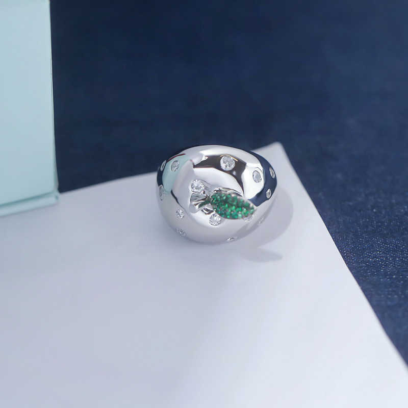 HEF jewelry original apple ring female fashion minority design index finger ring 925 Silver
HEF jewelry original apple ring female fashion minority design index finger ring 925 Silver