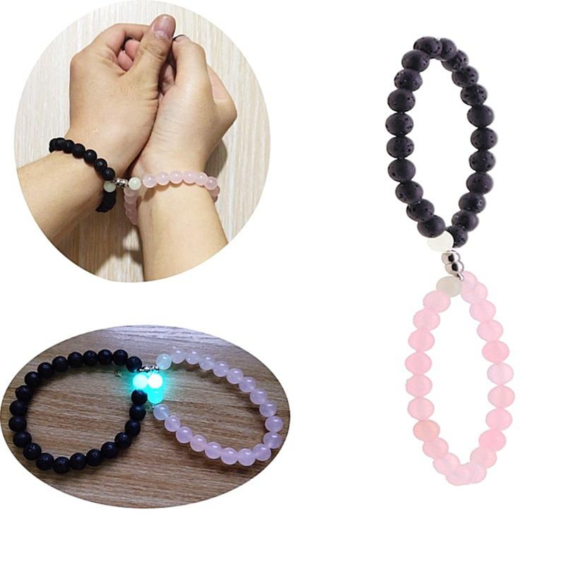 Charm Bracelets Magnetic Couples Luminous Connecting Mutual Attraction Relationship Matching Bracelet For Friendship, Golden;silver
Charm Bracelets Magnetic Couples Luminous Connecting Mutual Attraction Relationship Matching Bracelet For Friendship, Golden;silver