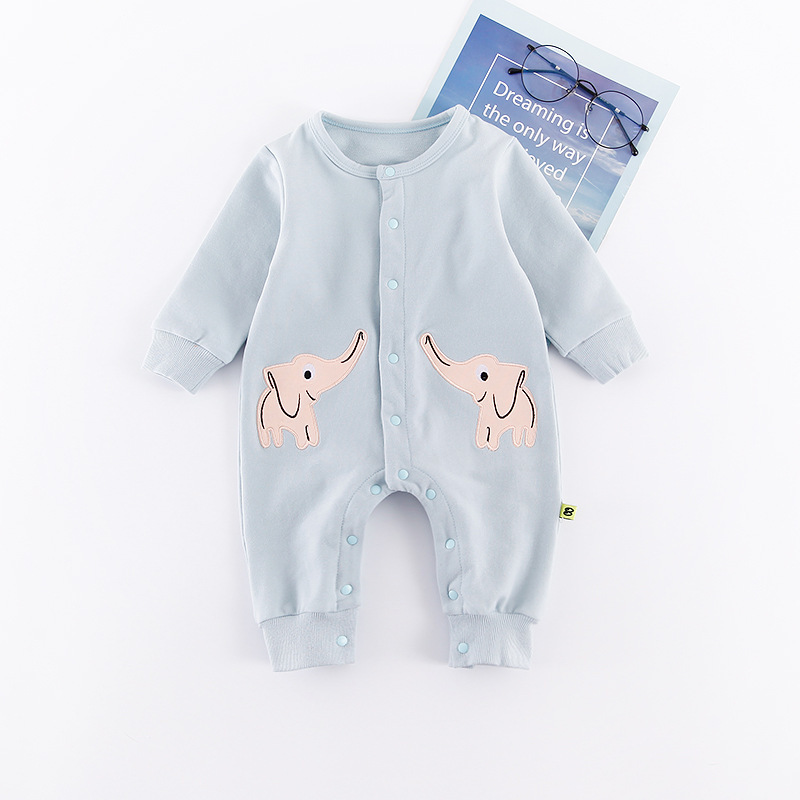 ZWY430 Cute Animal Romper Boys Girls Jumpsuit Outfits Long Sleeve Clothes Infant Unisex Babies One-pieces Carton Roupas de Bebes Y1221