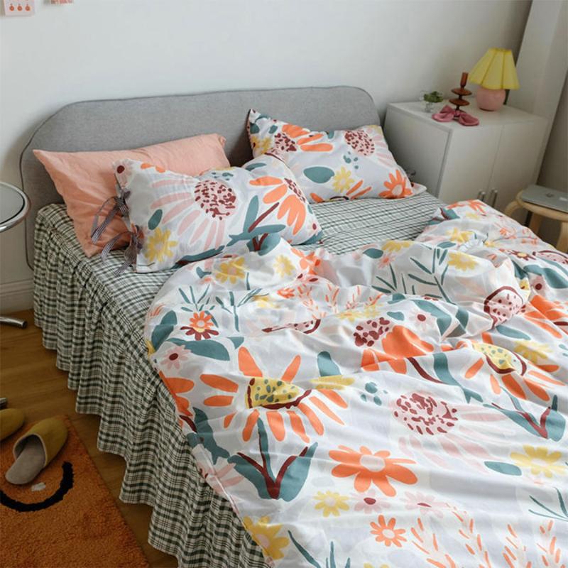 Cute sweet flower bedding set girl,cotton full queen King yellow green pink home textile bedspread pillow case duvet covera, Color 12
Cute sweet flower bedding set girl,cotton full queen King yellow green pink home textile bedspread pillow case duvet covera, Color 12