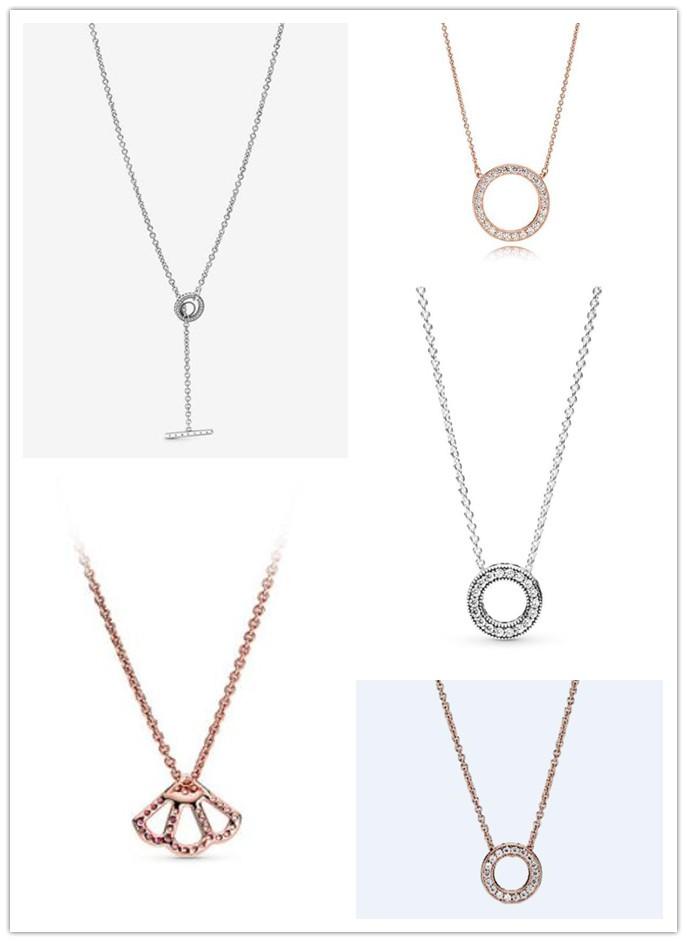 925 Sterling Silver Rose Pink Fan Collier With Crystal Necklace For Women Wedding Party Pan Jewelry
925 Sterling Silver Rose Pink Fan Collier With Crystal Necklace For Women Wedding Party Pan Jewelry