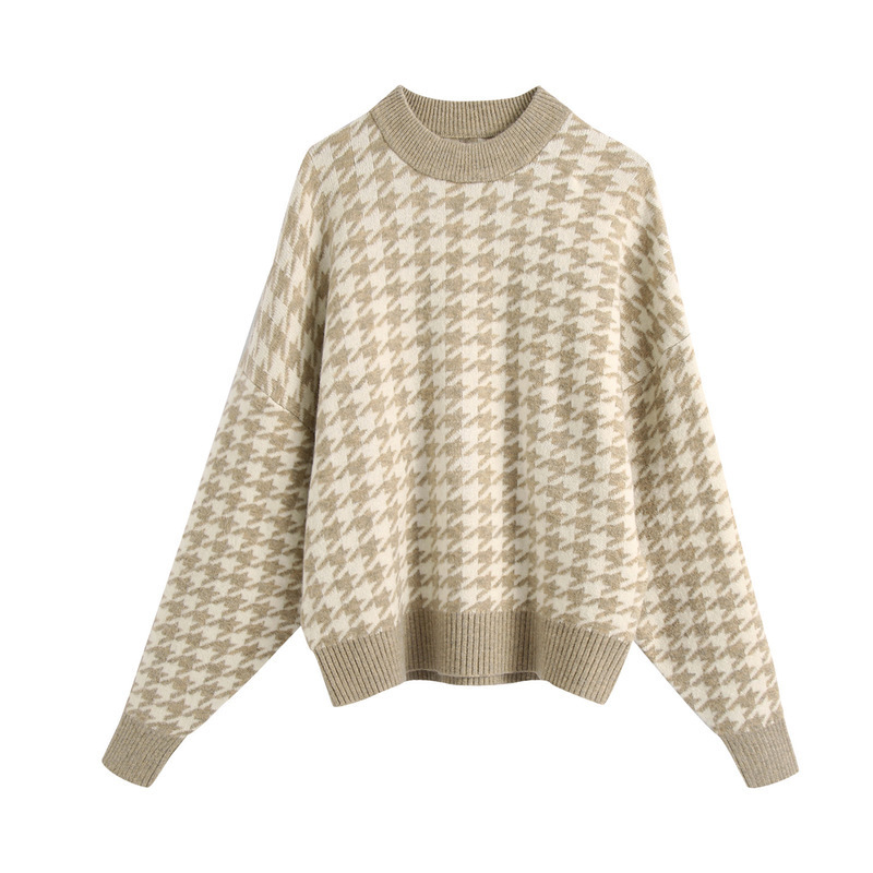 BB - 2870 autumn Europe and the United States women's new female plover case knitting sweater knitting coat 201031