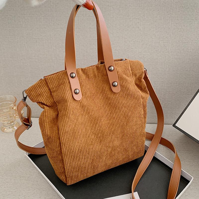Corduroy Large Tote Shopper Bags for Women 2021 Canvas Female Shoulder Crossbody Bag Fabric Student Big Handbags School Bag, Black
Corduroy Large Tote Shopper Bags for Women 2021 Canvas Female Shoulder Crossbody Bag Fabric Student Big Handbags School Bag, Black