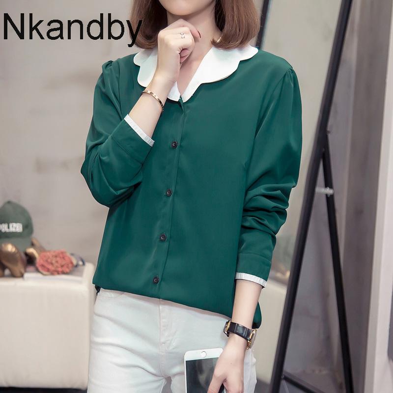Plus Size V-neck Patchwork Shirts Women 2020 Autumn Trendy Loose Long Sleeve Korean Style Ladies Blouse Oversize Female Tops, Green
Plus Size V-neck Patchwork Shirts Women 2020 Autumn Trendy Loose Long Sleeve Korean Style Ladies Blouse Oversize Female Tops, Green