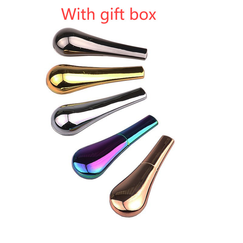 Zinc alloy spoon pipe with gift box multi-color detachable ferromagnetic metal pipe smoking set
Zinc alloy spoon pipe with gift box multi-color detachable ferromagnetic metal pipe smoking set
