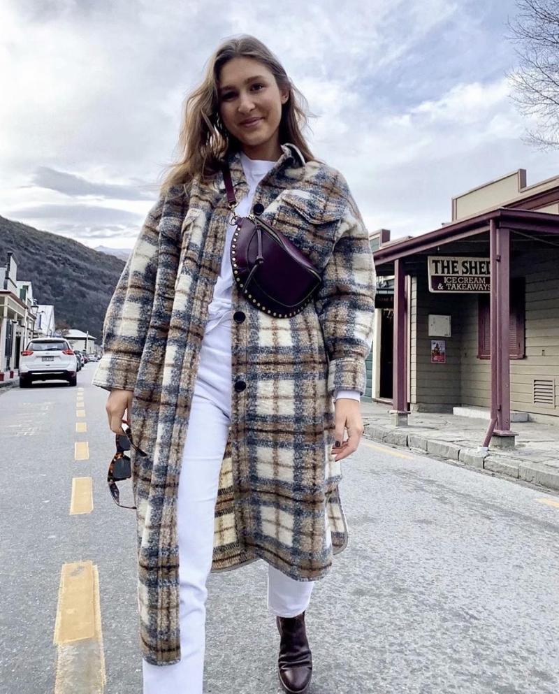 Women Winter Wool Coat Add Cotton Long Loose Plaid Coats Female Streetwear Elegant Oversize Jacket, Blue
Women Winter Wool Coat Add Cotton Long Loose Plaid Coats Female Streetwear Elegant Oversize Jacket, Blue