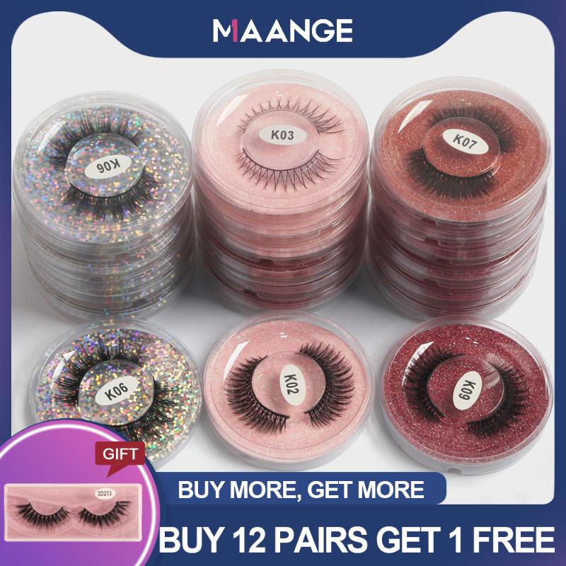 MAANGE 12/24/36 Pairs 3D Mink Eyelashes Makeup Natural Long Wispies Lashes Handmade Reusable Cruelty-free EyelashesMakeup Tools
MAANGE 12/24/36 Pairs 3D Mink Eyelashes Makeup Natural Long Wispies Lashes Handmade Reusable Cruelty-free EyelashesMakeup Tools