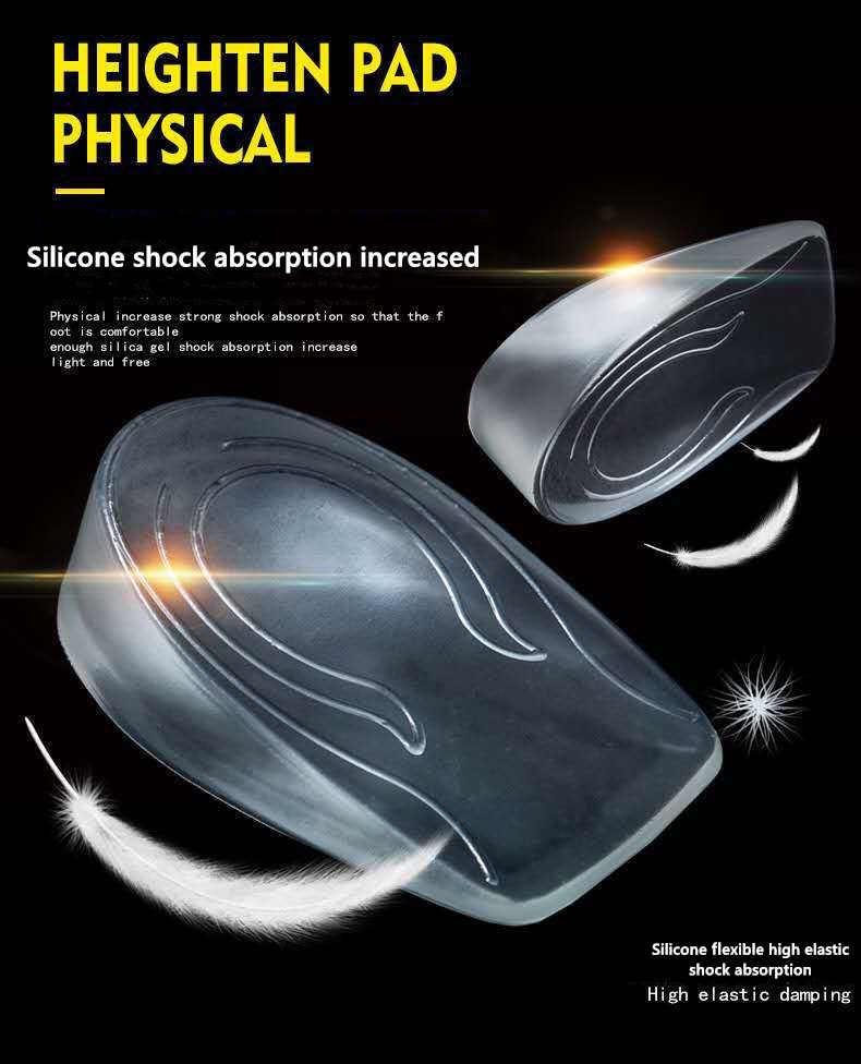 Silicone Gel Height Increase Insole Heel Lifting Inserts Shoe Foot Care Protector Elastic Cushion Arch Support Insert for Unisex, White
Silicone Gel Height Increase Insole Heel Lifting Inserts Shoe Foot Care Protector Elastic Cushion Arch Support Insert for Unisex, White