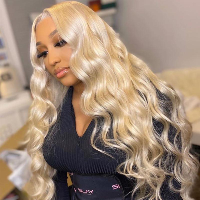 613 Blonde Human Hair Wigs Brazilian Body Wave Remy Hair 4x4 Lace Closure Wig 150 Density Body Wave Wigs Pre Plucked, As pic
613 Blonde Human Hair Wigs Brazilian Body Wave Remy Hair 4x4 Lace Closure Wig 150 Density Body Wave Wigs Pre Plucked, As pic