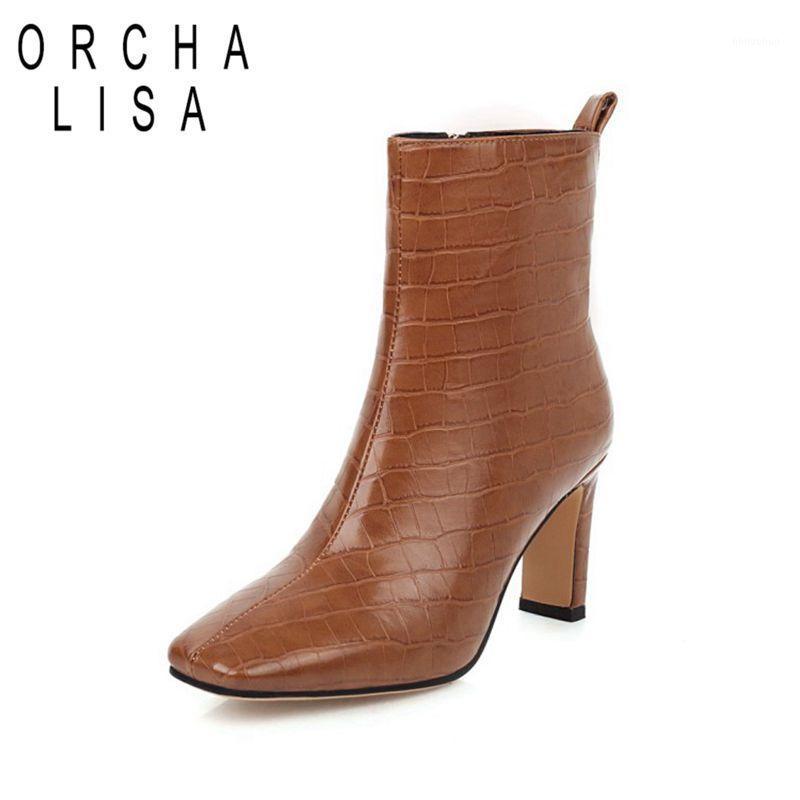 ORCHA LISA Womens winter boots 8cm high heels zipper ankle boots Party Shoes Big size 48 fur booties zapatos mujer Black brown1, Black no fur inside
ORCHA LISA Womens winter boots 8cm high heels zipper ankle boots Party Shoes Big size 48 fur booties zapatos mujer Black brown1, Black no fur inside