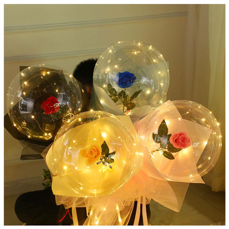 LED Luminous Balloon Rose Bouquet Transparent Bobo Ball Rose Valentines Day Gift Birthday Party Wedding Decoration Balloons #6
LED Luminous Balloon Rose Bouquet Transparent Bobo Ball Rose Valentines Day Gift Birthday Party Wedding Decoration Balloons #6
