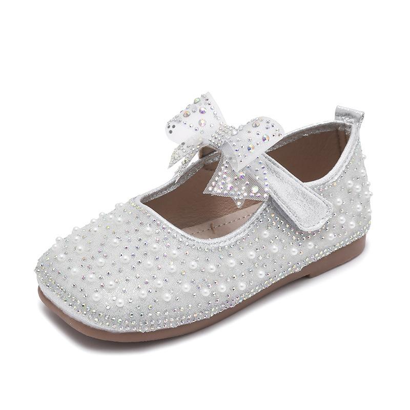 Children Leather Shoes Girls Princess Shoes 2021Spring Autumn Korea Rhinestone Bowknot Dress Party Soft Bottom Kid Sandals, Silver
Children Leather Shoes Girls Princess Shoes 2021Spring Autumn Korea Rhinestone Bowknot Dress Party Soft Bottom Kid Sandals, Silver