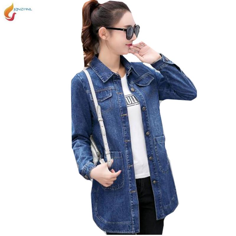 Spring Women Denim Jacket Medium Length Loose Large yard Hole Show thin Women Jackets Fall Single-breasted Windbreaker Coat G648, Denim blue
Spring Women Denim Jacket Medium Length Loose Large yard Hole Show thin Women Jackets Fall Single-breasted Windbreaker Coat G648, Denim blue