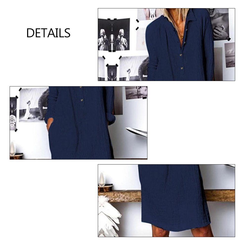 Spring Summer Vintage Dress Lapel Neck Long Shirt Dress White Button Vintage Button Boho White Dress T Shirt Women Vestidos T200604