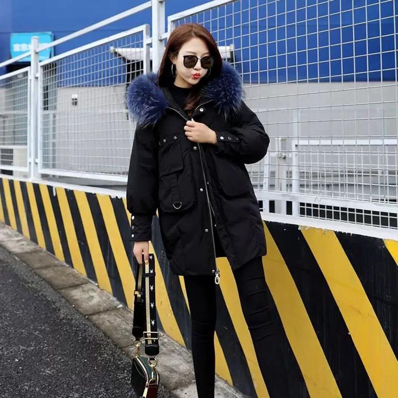 Large Women's Medium And Long Hooded Fur Collar Down Jacket 2020 Fashionable Winter Wear Fat Sister Thin Warm Cotton Jacket, Black
Large Women's Medium And Long Hooded Fur Collar Down Jacket 2020 Fashionable Winter Wear Fat Sister Thin Warm Cotton Jacket, Black