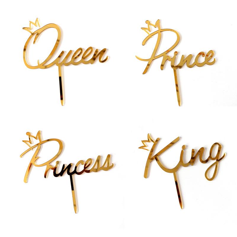 Acrylic King Queen Wedding Cake Topper Gold Prince Princess Happy Birthday Cake Topper For Baby Birthday Party Decorations
Acrylic King Queen Wedding Cake Topper Gold Prince Princess Happy Birthday Cake Topper For Baby Birthday Party Decorations
