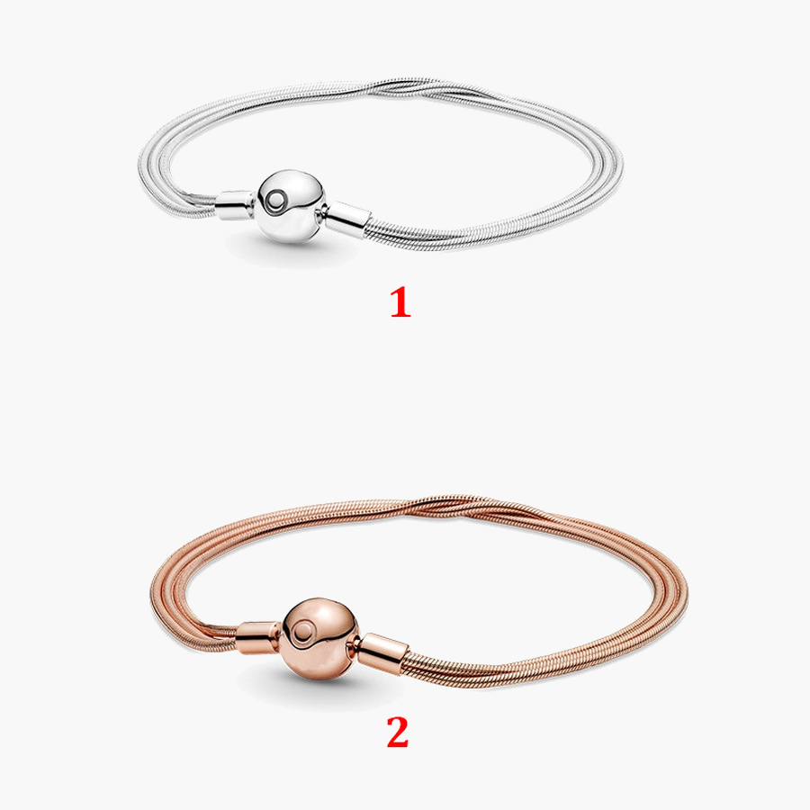 Fine jewelry Authentic 925 Sterling Silver Bead Fit Pandora Charm Bracelets New product multiple snake bone bracelet Safety Chain Pendant DIY beads, Black 
Fine jewelry Authentic 925 Sterling Silver Bead Fit Pandora Charm Bracelets New product multiple snake bone bracelet Safety Chain Pendant DIY beads, Black