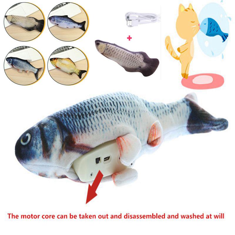 3D Fish Shape Cat Toy Interactive Gifts Fish Catnip Toys Stuffed Pillow Doll Simulation Playing Toy For Pet USB Charging
3D Fish Shape Cat Toy Interactive Gifts Fish Catnip Toys Stuffed Pillow Doll Simulation Playing Toy For Pet USB Charging