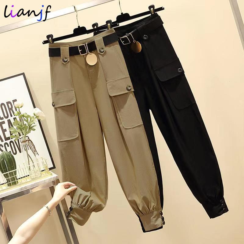 Spring Plus Size Women' Unisex Hip Hop Sashes Trousers Bf Harajuku Joggers Casual 2021 High Waist Overalls Loose Casual Pants, Black
Spring Plus Size Women' Unisex Hip Hop Sashes Trousers Bf Harajuku Joggers Casual 2021 High Waist Overalls Loose Casual Pants, Black