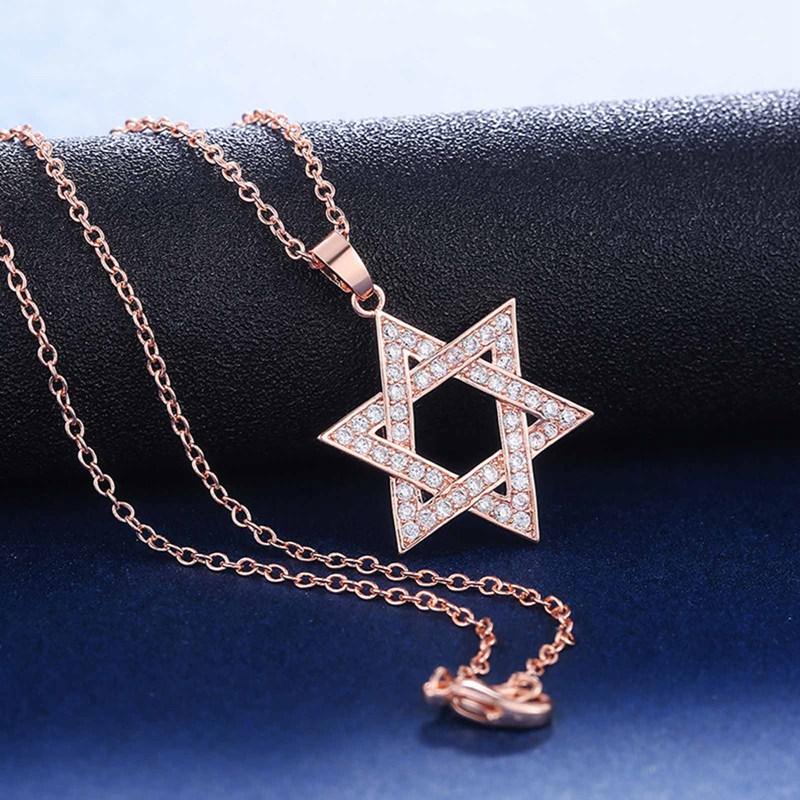 New Trendy Six-pointed Star Pendant Necklace for Women Shiny Crystal Zircon Delicate Daily Wearable Female Trendy Jewelry
New Trendy Six-pointed Star Pendant Necklace for Women Shiny Crystal Zircon Delicate Daily Wearable Female Trendy Jewelry