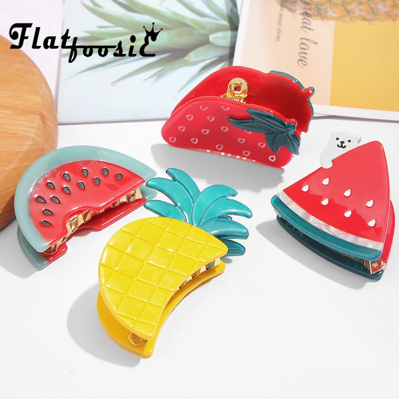 Flatfoosie Trendy Resin Acrylic Fruit Hair Clips Hair For Women Statement Watermelon Handmade Girls Cartoon Jewelry
Flatfoosie Trendy Resin Acrylic Fruit Hair Clips Hair For Women Statement Watermelon Handmade Girls Cartoon Jewelry