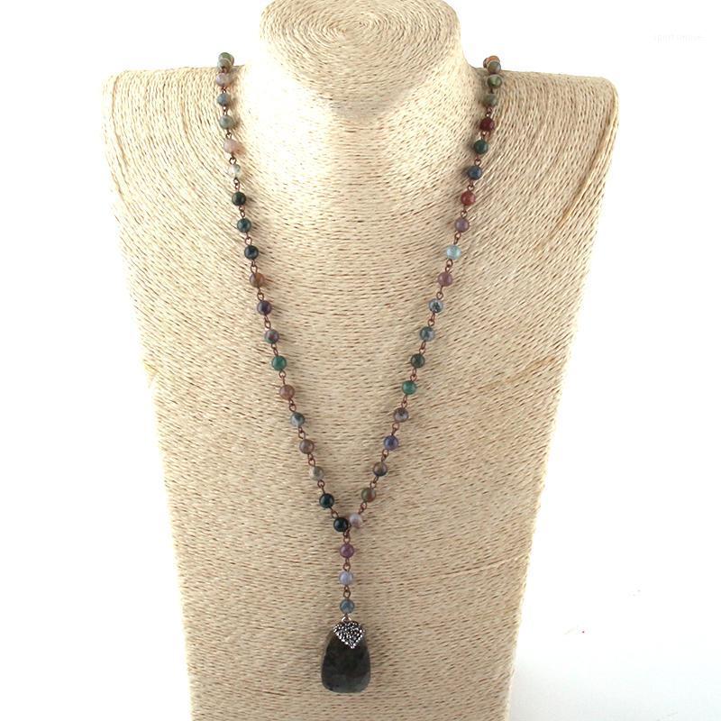 MOODPC Fashion Bohemian Tribal Jewelry Rosary Chain Handmake Paved Stone Pendant Necklace1
MOODPC Fashion Bohemian Tribal Jewelry Rosary Chain Handmake Paved Stone Pendant Necklace1