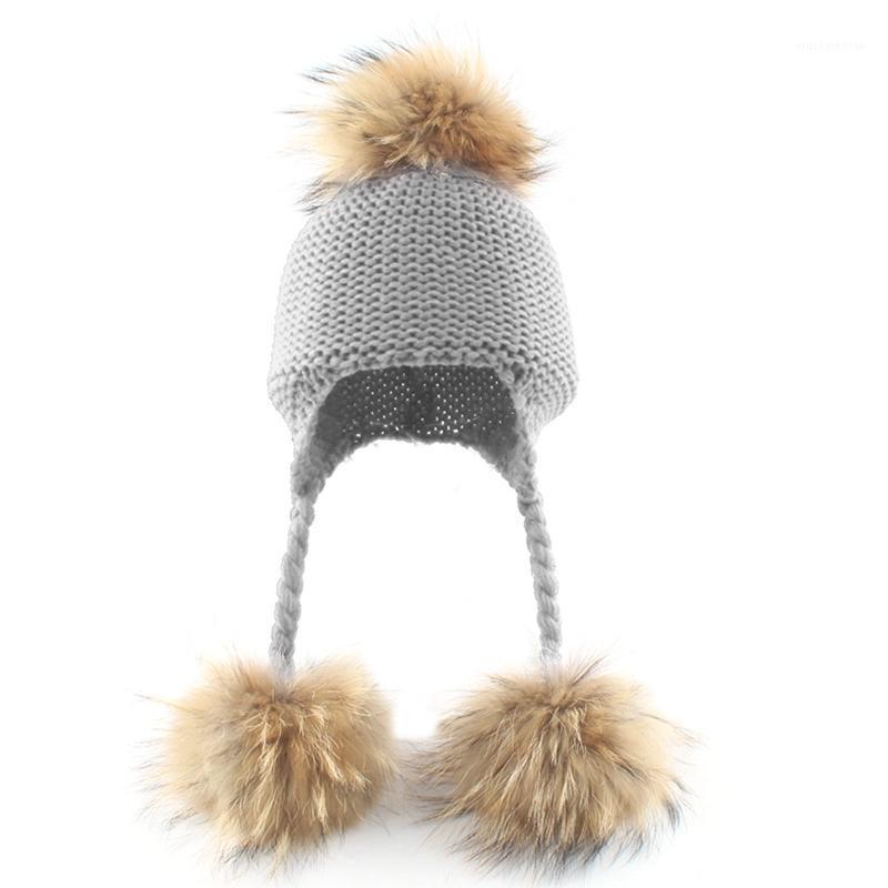 Toddler Baby 3 Raccoon Fur Ball Beanie Autumn Winter Warm Solid Color Knitted Hat Earflap Children Ear Protection Cap1, White
Toddler Baby 3 Raccoon Fur Ball Beanie Autumn Winter Warm Solid Color Knitted Hat Earflap Children Ear Protection Cap1, White