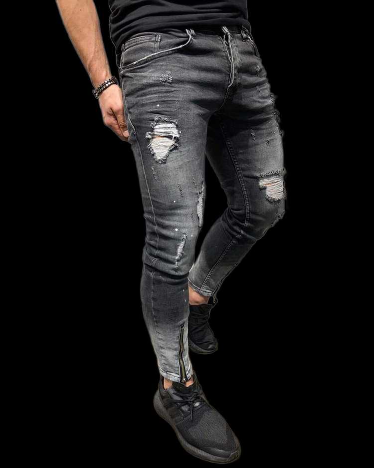 New Fashion Jeans Men' Pants New Men' Jeans Pants Plus Size -3XL, Gray