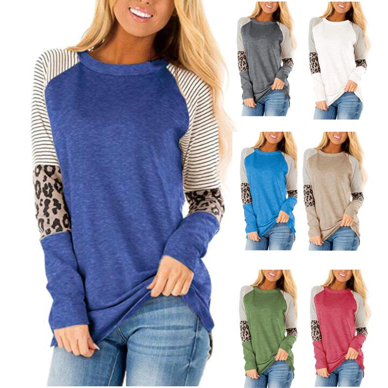 2020 New 16 Styles Women T Shirt O Neck Pullover Shirt Long Sleeve Striped Leopard Casual Female T Big Size 5XL Autumn Top, Purple
2020 New 16 Styles Women T Shirt O Neck Pullover Shirt Long Sleeve Striped Leopard Casual Female T Big Size 5XL Autumn Top, Purple