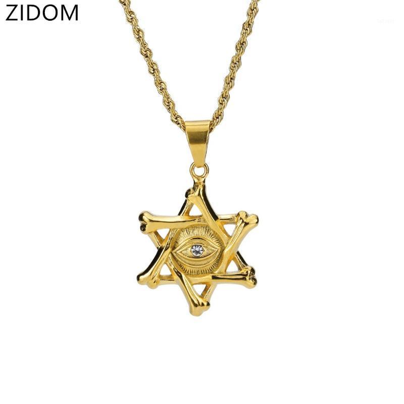 2020 Men Hip Hop Star of David with eye Pendants Necklaces Stainless Steel fashion Vintage Charm necklace Hiphop Jewelry gifts1
2020 Men Hip Hop Star of David with eye Pendants Necklaces Stainless Steel fashion Vintage Charm necklace Hiphop Jewelry gifts1