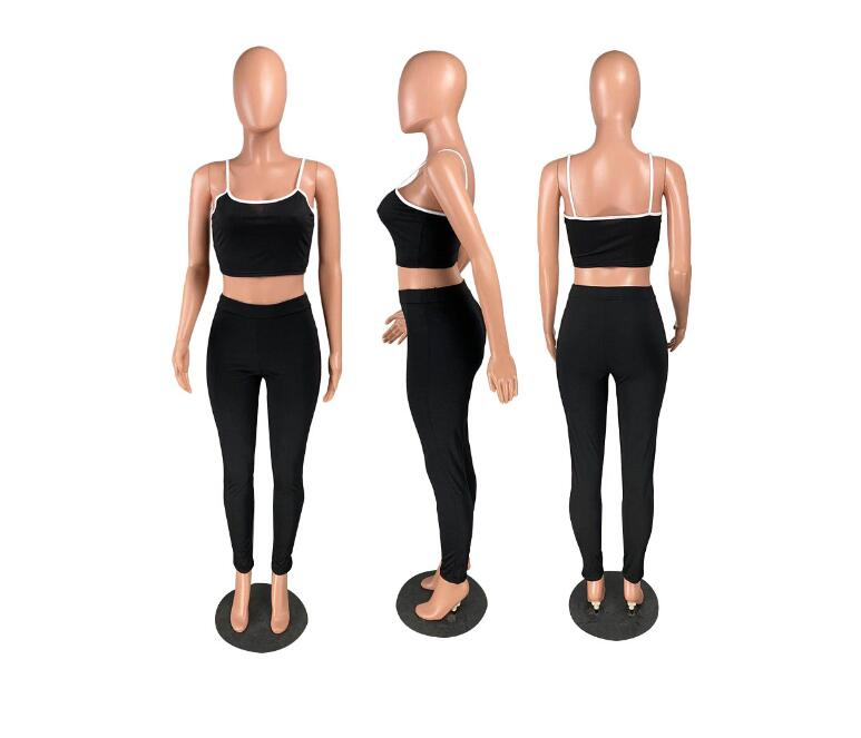 2023 women two piece outfits tracksuits fashion womens casual tracksuit short sling trousers set plus size clothing summer style S-XXL