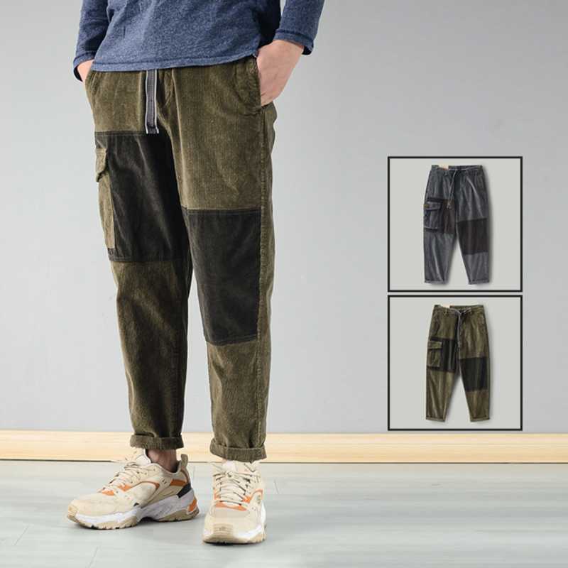 2021 Spring New Casual Pants Men Loose Trend Old Patch Tooling Patch Pocket Corduroy Foot Pants Men, Army green
2021 Spring New Casual Pants Men Loose Trend Old Patch Tooling Patch Pocket Corduroy Foot Pants Men, Army green