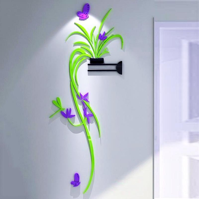 3D Orchid Crystal Acrylic Wall Stickers Living Room Bedroom TV Background Porch Chlorophytum Flower Wallpaper Decor Mural Decal
3D Orchid Crystal Acrylic Wall Stickers Living Room Bedroom TV Background Porch Chlorophytum Flower Wallpaper Decor Mural Decal