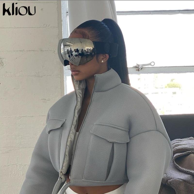 Kliou Mesh Plaid Autumn Spring Coat Women Trend Turtleneck Zipper Pocket Crop Jacket Solid Slim Drawstring Female Outerwear Hot, Black
Kliou Mesh Plaid Autumn Spring Coat Women Trend Turtleneck Zipper Pocket Crop Jacket Solid Slim Drawstring Female Outerwear Hot, Black