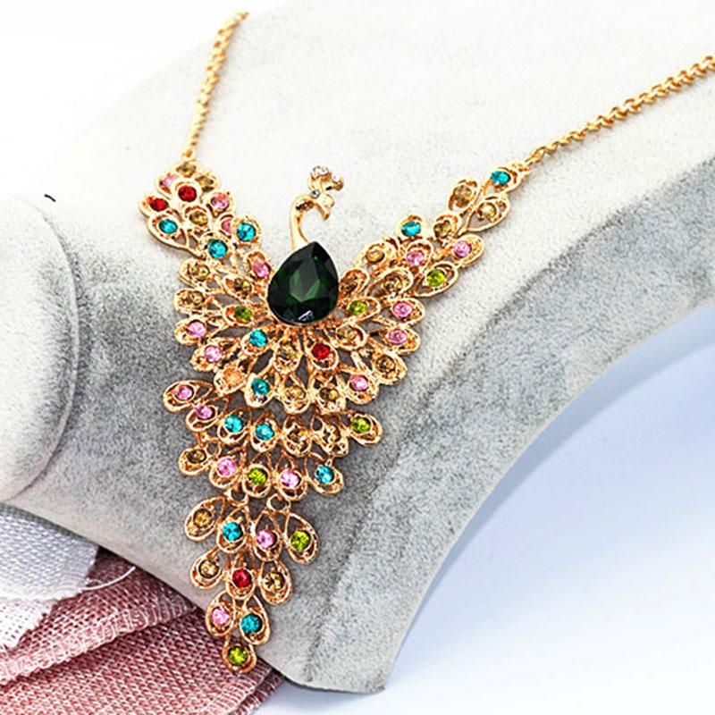 Fashion Multicolors Crystal Peacock Pendants Necklace Women Bohemian Jewelry Bijoux Birthday Gifts LL@17
Fashion Multicolors Crystal Peacock Pendants Necklace Women Bohemian Jewelry Bijoux Birthday Gifts LL@17