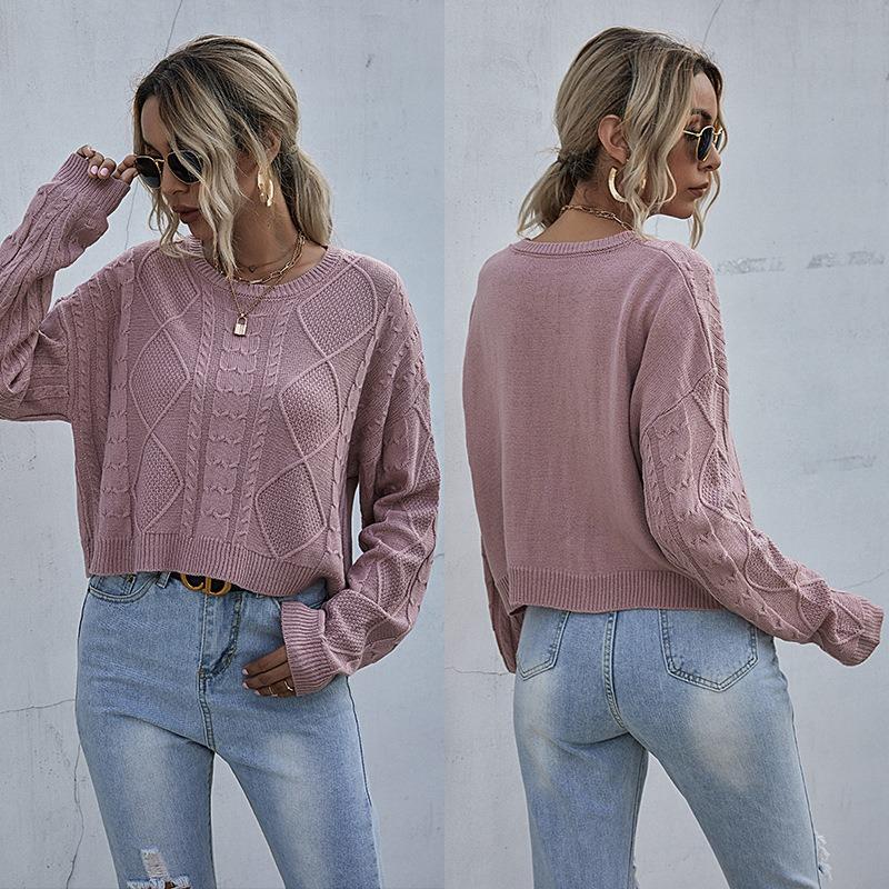 Autumn Women' Knitted Sweater O-Neck Long Sleeve Pullovers Sweaters Cotton Casual Elegant Wear Girl' Short Loose Jumpers, Pink
Autumn Women' Knitted Sweater O-Neck Long Sleeve Pullovers Sweaters Cotton Casual Elegant Wear Girl' Short Loose Jumpers, Pink
