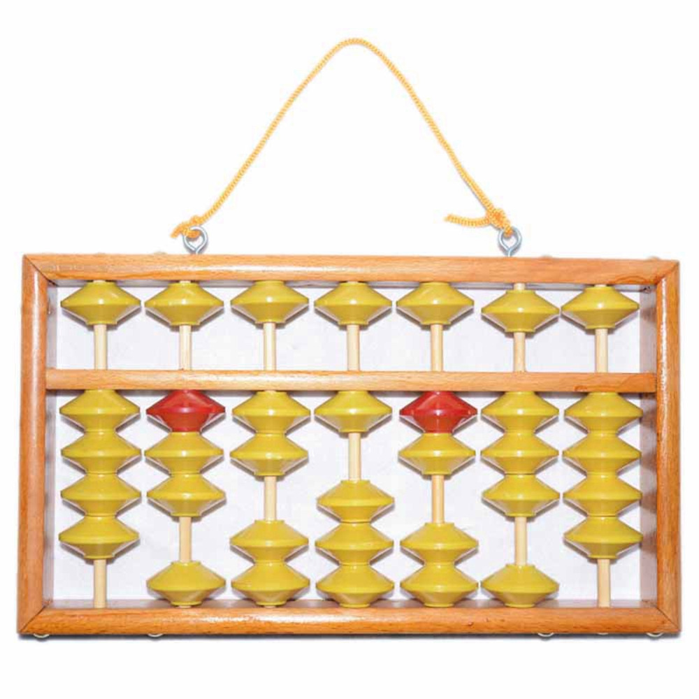 7 Column Non-Slip Hanging Wooden Abacus Chinese Soroban Educational Tool Mathmetic Calculator for Student Teacher C0122
7 Column Non-Slip Hanging Wooden Abacus Chinese Soroban Educational Tool Mathmetic Calculator for Student Teacher C0122