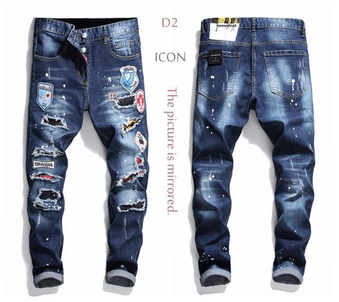 New 2020 D2 Mens jeans Denim Jean Embroidery Tiger Pants Holes d2 Jeans Zipper ICON Pants Trousers skinny& sLq DSQ DSQ2 DSQUARED
New 2020 D2 Mens jeans Denim Jean Embroidery Tiger Pants Holes d2 Jeans Zipper ICON Pants Trousers skinny& sLq DSQ DSQ2 DSQUARED