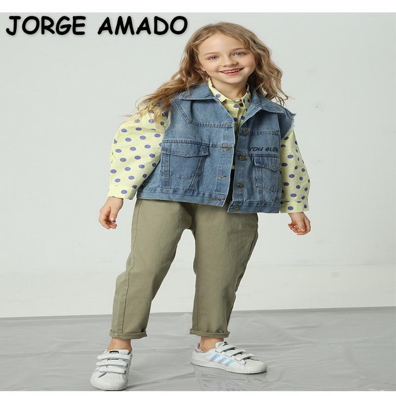 Wholesale 2021 New Spring Teenagers Girls Boys Denim Vest Waistcoat Thin Solid Color Open Stitch Coat Children Clothes E1367, Blue
Wholesale 2021 New Spring Teenagers Girls Boys Denim Vest Waistcoat Thin Solid Color Open Stitch Coat Children Clothes E1367, Blue