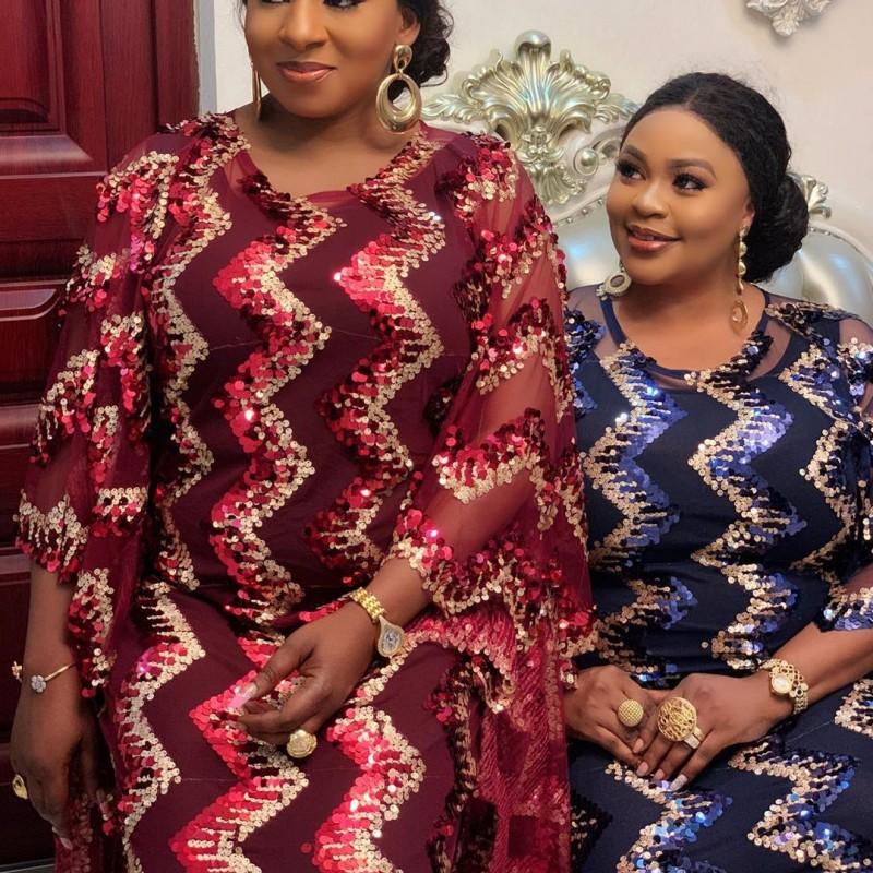 African Dresses For Women 2020 African Dress Women's Lace Sequins Round Neck Sleeves Daily Dress Evening Party
African Dresses For Women 2020 African Dress Women's Lace Sequins Round Neck Sleeves Daily Dress Evening Party